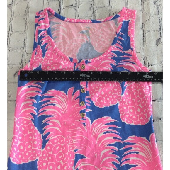 Lilly Pulitzer Tank Top Women’s Size XS Color Merrill Blue Haven Little Flamenco - Picture 8 of 11
